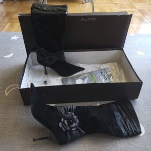 Suede Leather Knee High Boot